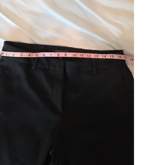 Talbots Black Wide Leg Cropped Pants Womens Size 12 - Picture 7 of 9